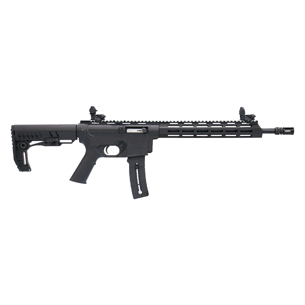 Rifle CBC Delta .22LR - Cano 14.5" Oxidado - Coronha Preta