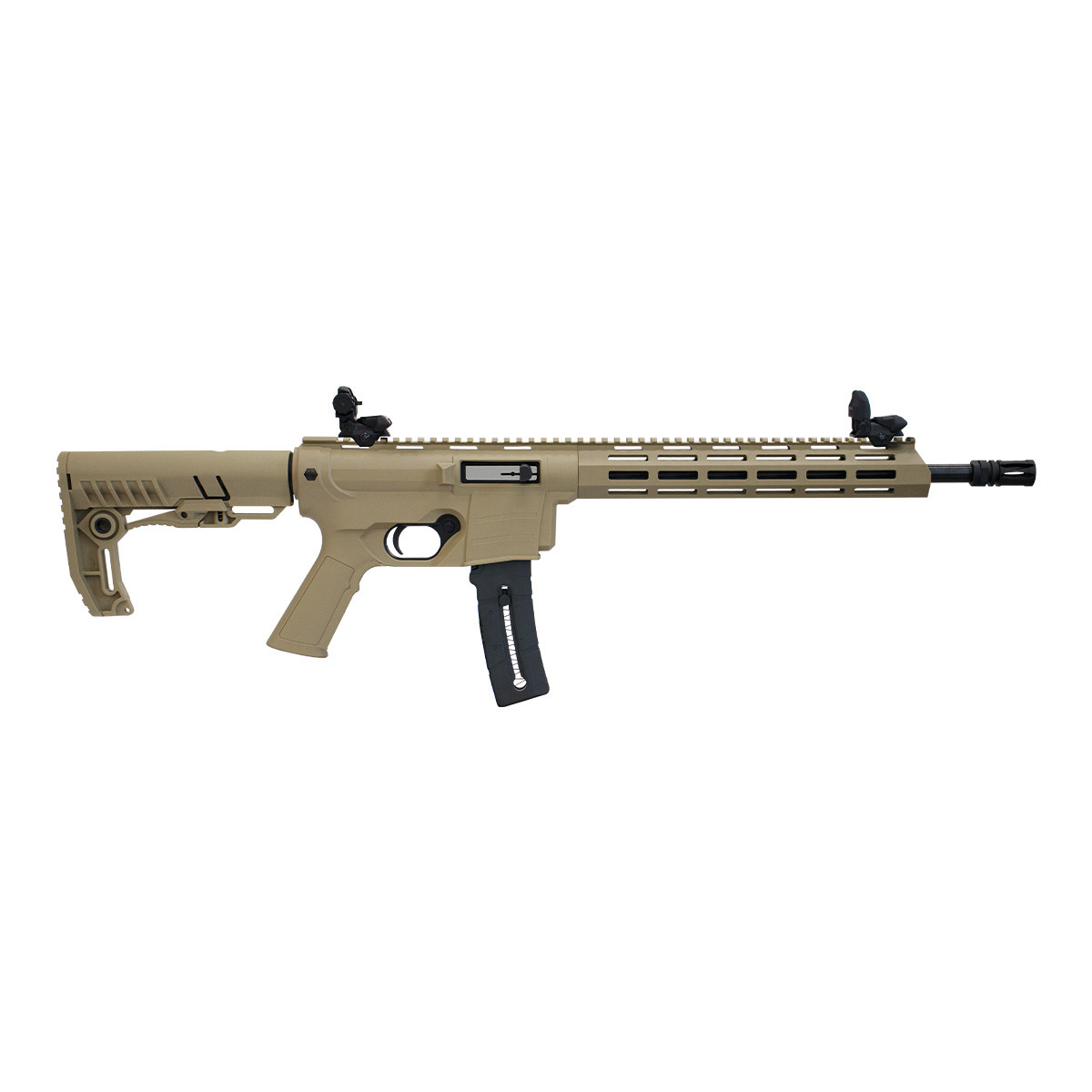 Rifle CBC Delta .22LR - Cano 14.5" Oxidado - Coronha Tan